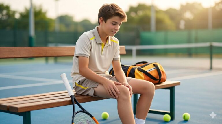 Tennis et apophysites de croissance : risques et précautions pour les jeunes joueurs